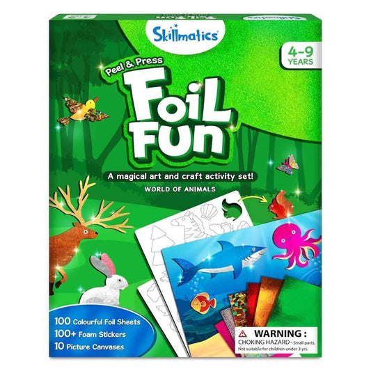 LX INDIA board games Skillmatics Foil Fun - Animals, No Mess Art for Kids, Travel Toys, Craft Kits, DIY Creative Activity