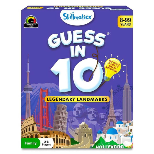 LX INDIA BOARD GAME Skillmatics Guess in 10 Legendary Landmarks, Educational Travel Toys for Boys