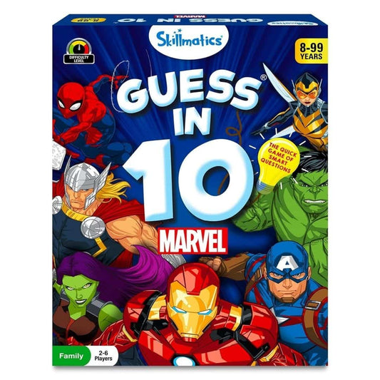 LX INDIA board games Skillmatics Guess in 10 Marvel, Perfect for Boys, Girls, Kids, Teens, Adults Who Love Card Games