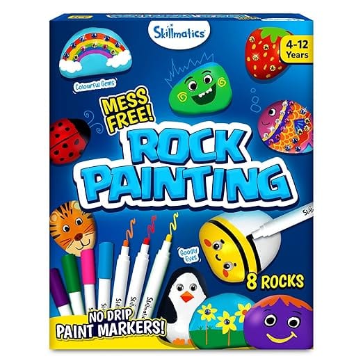 LX INDIA painting kit Skillmatics Rock Painting Kit - Mess-free Art & Craft Activity for Girls & Boys