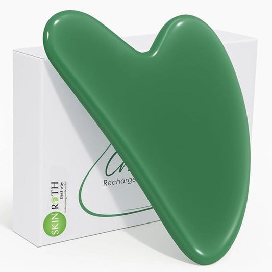 LX INDIA Face Massager SKINROTH Gua Sha Facial Massager (Green)