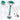 LX INDIA Face Massager SKINROTH Korean Jade Roller & Gua Sha Set (Green)