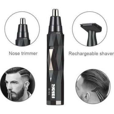 LXINDIA Trimmer SKMEI Black 2 in 1 electric nose rechargeable hair trimmer Men &amp; Women