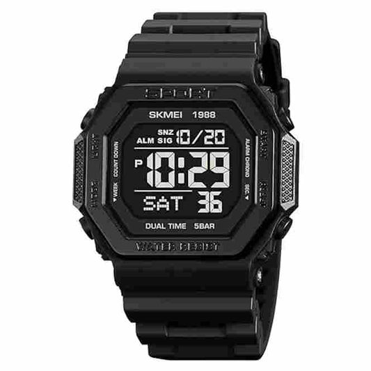 LX INDIA Digital Watch Black SKMEI Men's Top Brands Digital Mens Watch-1988