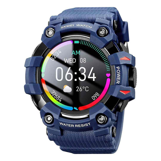 LX INDIA Watch SKMEI New Launch Sport Smartwatch Full Touch Screen Dial, Zinc Alloy Frame ABS Case Men's Watch S231 (Blue)