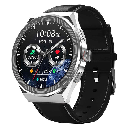 LX INDIA Watch SKMEI Smartwatch with Bluetooth Call S232 (Black Leather Band)