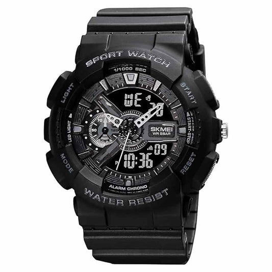 LX INDIA Wrist Analog Watch Black SKMEI Sports Digital Waterproof Watch for Men Dual Time Display 12/24H Format 1688