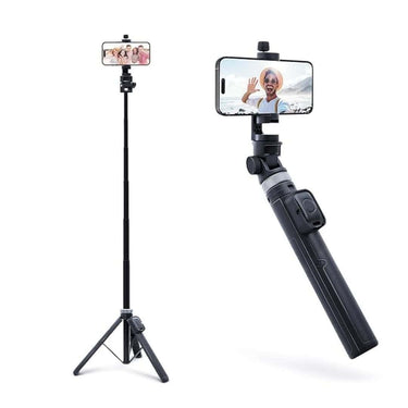 LXINDIA Selfie Sticks SKYVIK SIGNIPOD 2 in 1 62inch Selfie Stick Tripod Stand with Blutooth Remote