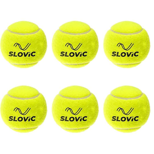 LX INDIA Cricket ball SLOVIC Cricket Balls for Home [Pack of 6]  Lightweight & High-Bounce Rubber Cricket Balls