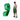 LX INDIA Yoga Pedal Pulls Green (40-60Kg) SLOVIC Resistance Bands for Men and Women