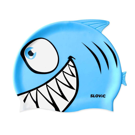 LX INDIA HEAD CAPS SLOVIC Swimming Cap for Kids [Shark]