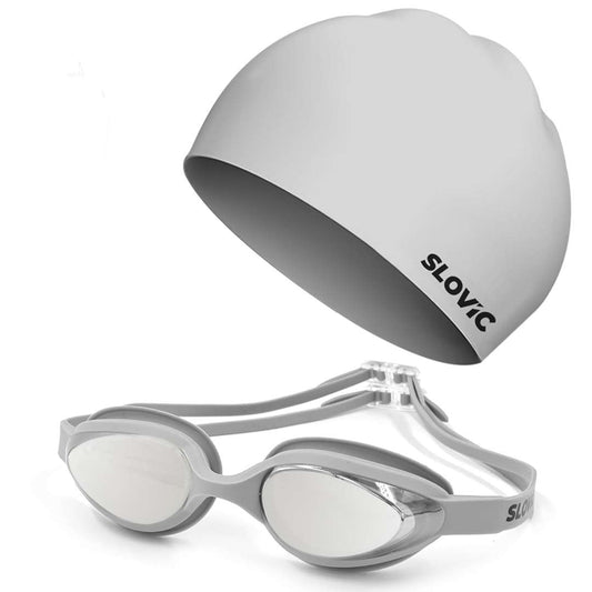 LX INDIA swimming set SLOVIC Swimming Goggles & Cap Combo