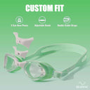 LXINDIA Swimming Kit SLOVIC Swimming Goggles for Adults Green