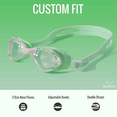 LXINDIA Swimming Kit SLOVIC Swimming Goggles for Adults Green