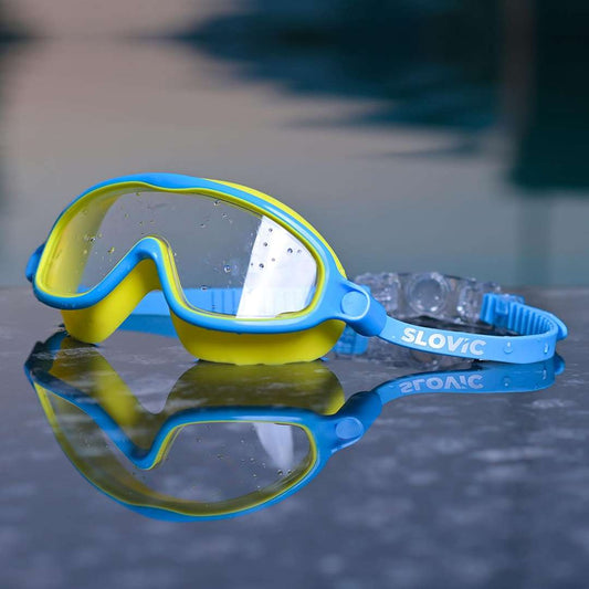 LX INDIA Swimming Goggles SLOVIC Swimming Goggles for Kids 10-14 Years [Yellow]