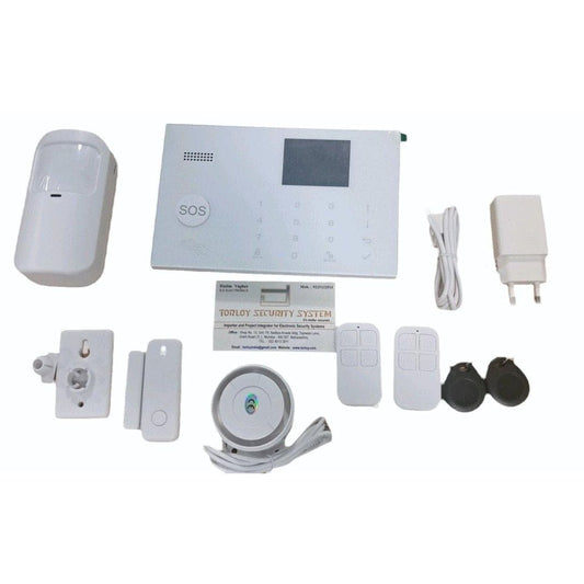 LX INDIA Smart Home Security Alarm Kit Smart Home Security System | WiFi GSM Alarm Panel | Wired WIRLESS Hybrid with Touch Screen