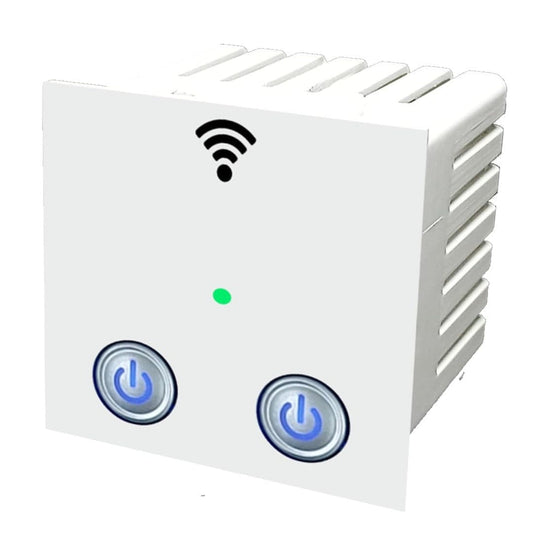 LX INDIA Wifi switch board Smarteefi 2 Port WiFi Smart Switch, Modular, Voice/App/Manual Control, Scheduling, Countdown Timer, Compatible with Alexa & Google Home, 2 YEAR WARRANTY (2 Port)
