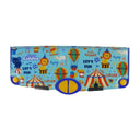 LXINDIA Pencil Box Smily Kiddos Multi Functional Pop Out Pencil Box for Kids Circus Theme (Light Blue)