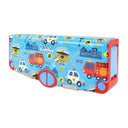 LXINDIA Pencil Box Smily Kiddos Multi Functional Pop Out Pencil Box for Kids Police Theme (Blue)