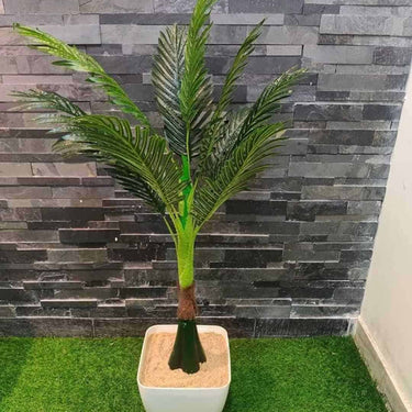 LXINDIA Plants Sofix Artificial Plant Big Palm Tree (Green) 100 CM