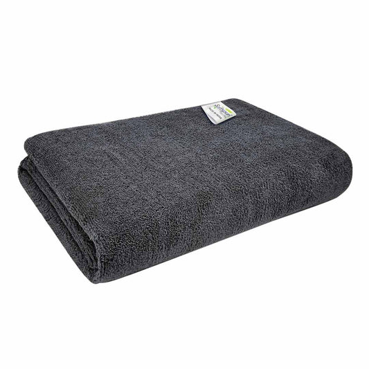 LX INDIA Towels SOFTSPUN Microfiber Bath Towel 1Pc 60x120cm Grey! Ultra Absorbent Super Soft & Lightweight Quick Drying  Large Size Unisex.
