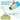 LXINDIA bottle SOLARA 2.2L Sipper Water  Blue Hawaii