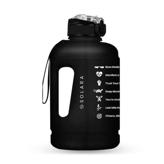 LXINDIA bottle SOLARA 2.2L Sipper Water Bottle Black