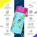 LXINDIA bottle SOLARA Insulated Water Bottle for Kid Mermaid 450 ml