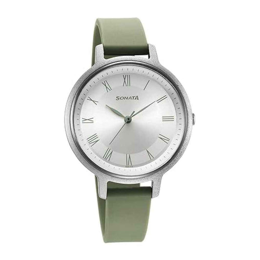 LX INDIA Analog Watch Sonata Polyurethane Silver Dial Analog Watch for Women