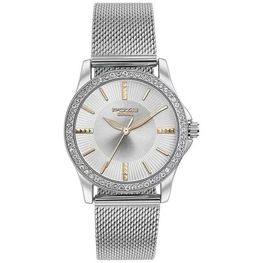 LX INDIA Analog Watch Sonata Poze Quartz Analog Silver Round Dial Silver Mesh Strap Watch for Women