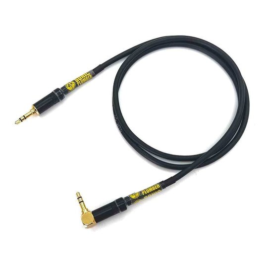 LX INDIA AUX Cables 50cm Sonic Plumber 3.5mm (1/8") TRS (3-pole) EP Stereo Straight to Right Angle AUX Cable