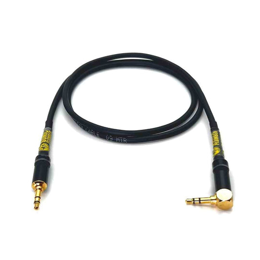 LX INDIA AUX Cables Sonic Plumber 3.5mm (1/8") TRS (3-pole) EP Stereo Straight to Right Angle AUX Cable