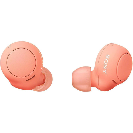 LX INDIA Earbuds Orange Sony WF C500 Bluetooth Earbuds with Mic
