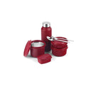 LXINDIA Containers SOPL-OLIVEWARE Teso Pro Lunch Box With Steel Cutlery(Maroon)