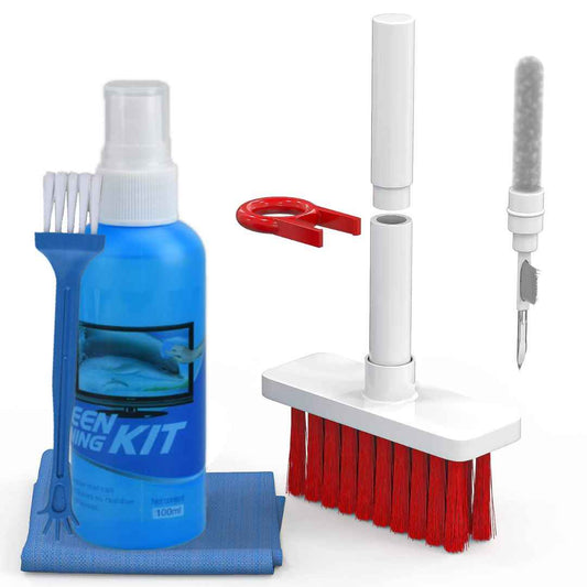 LX INDIA Mobile Cleaning Kit Sounce 8 in 1 Soft Brush Cleaning Tools Kit for Keyboard