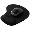 LXINDIA Mouse Pad Sounce Mouse Pad with Superior Micro Weave Cloth Mousepad (Palm Rest Black)