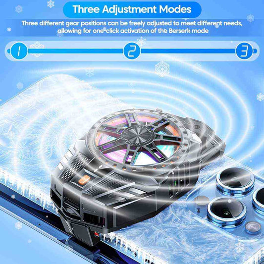 LX INDIA Mobile Cooler Sounce Smart Magnetic Mobile Cooling Pad Instant Phone Cooler (Black)