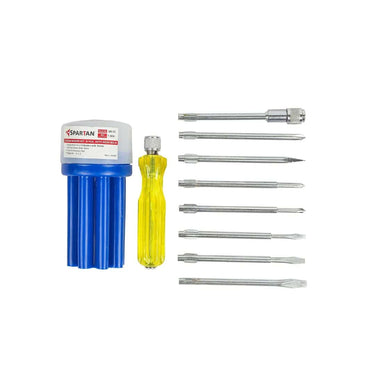 LXINDIA screw drivers SPARTAN BS 02 8 in 1 Pc Screw Driver Kit