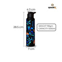 LXINDIA bottle Speedex Bloom In Dark Stainless Steel Water Bottle 1 litre