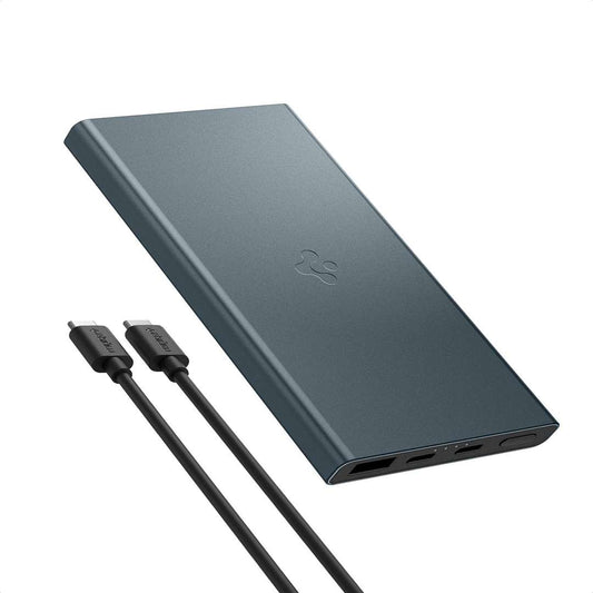 LX INDIA Power Bank Spigen 10,000mAh, 22.5W Fast Charging Durable Alloy Power Bank with PD3.0 20W for 2 USB-C Ports - Navy Blue