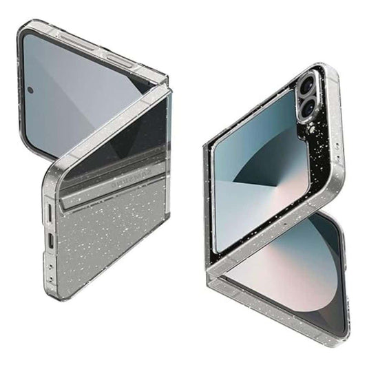 LXINDIA Protection Covers Spigen Air Skin Glitter Back Cover for Galaxy Z Flip6 ( Crystal Quartz)