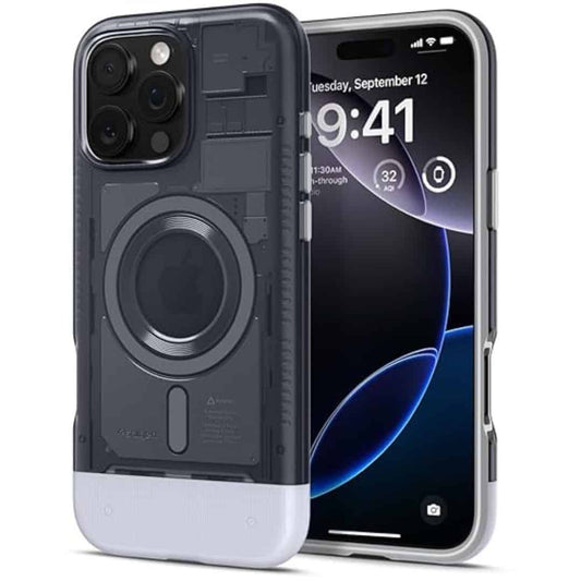 LXINDIA Protection Covers Spigen Classic C1 Magfit Back Cover for iPhone 16 Pro (Graphite)