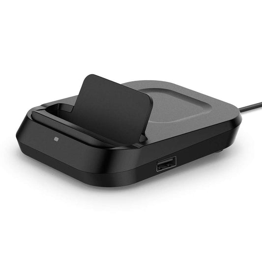 LX INDIA Power Bank Spigen Dual Wireless Charging Dock with USB-A Port for Powerbank, Airpods and Smartwatches - Black