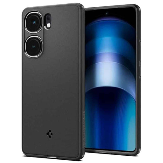 LXINDIA Protection Covers Spigen Essential Sand Blast Back Cover for iQOO Neo9 Pro (Matte Black)