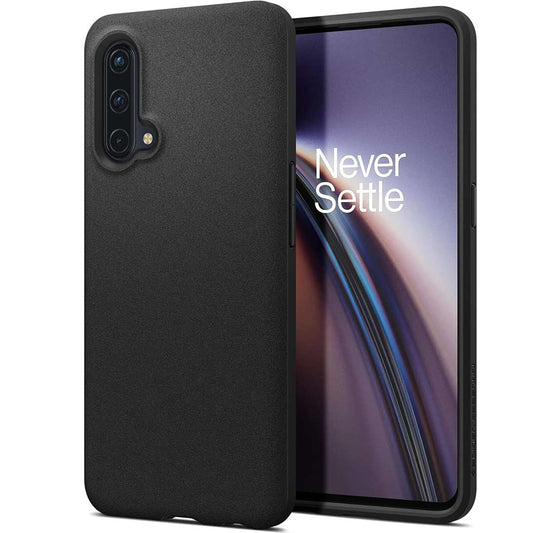 LX INDIA Protection Covers Spigen Essential Sand Blast for OnePlus Nord CE 5G Case matte black