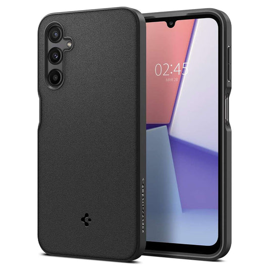 LX INDIA Protection Covers Spigen Essential Sand Blast for Samsung Galaxy A24 Case BLACK MATTE