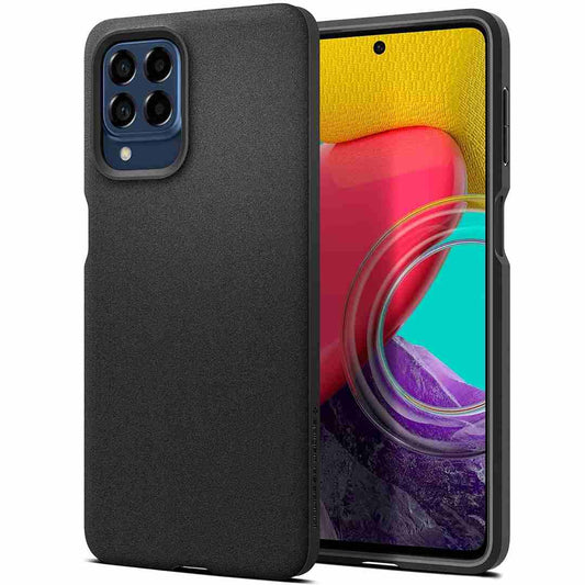 LX INDIA Protection Covers Spigen Essential Sand Blast for Samsung Galaxy M53 5G Case Matte Black