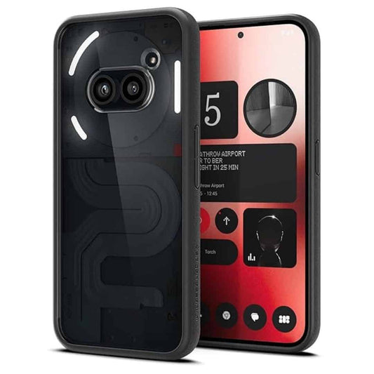 LXINDIA Protection Covers Spigen Essential Sand Crystal Back Cover Case for Nothing Phone 2a and Nothing Phone 2a Plus (Matte Black)