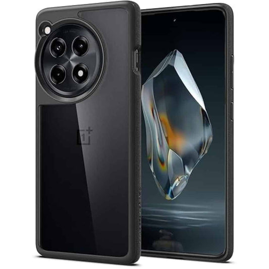 LXINDIA Protection Covers Spigen Essential Sand Crystal Back Cover for OnePlus 12R (Matte Black)