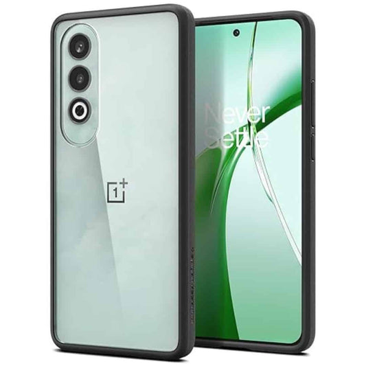 LXINDIA Protection Covers Spigen Essential Sand Crystal Back Cover for OnePlus Nord CE4 5G (Matte Black)
